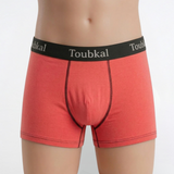 Boxer en couleur uni Toubkal Junior en coton elasthane - 4047