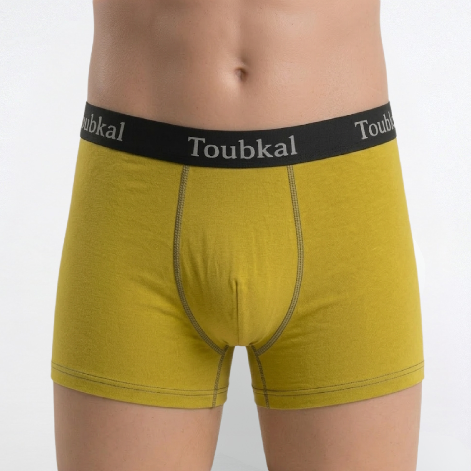 Boxer en couleur uni Toubkal Junior en coton elasthane - 4047
