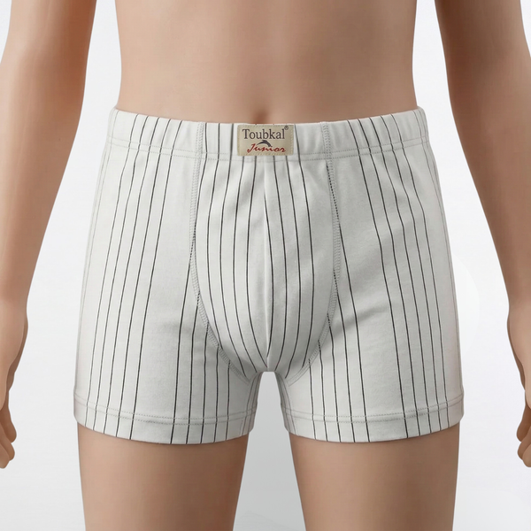 Boxer rayé Toubkal Junior – Confort Quotidien & Style Classique