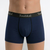 Boxer en couleur uni Toubkal Junior en coton elasthane - 4047