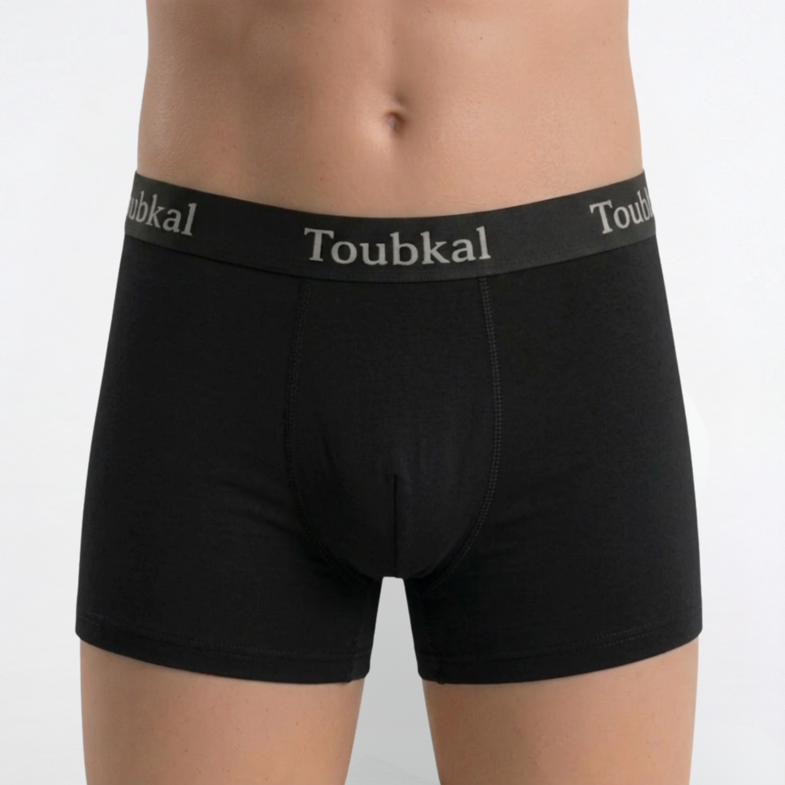 Boxer en couleur uni Toubkal Junior en coton elasthane - 4047