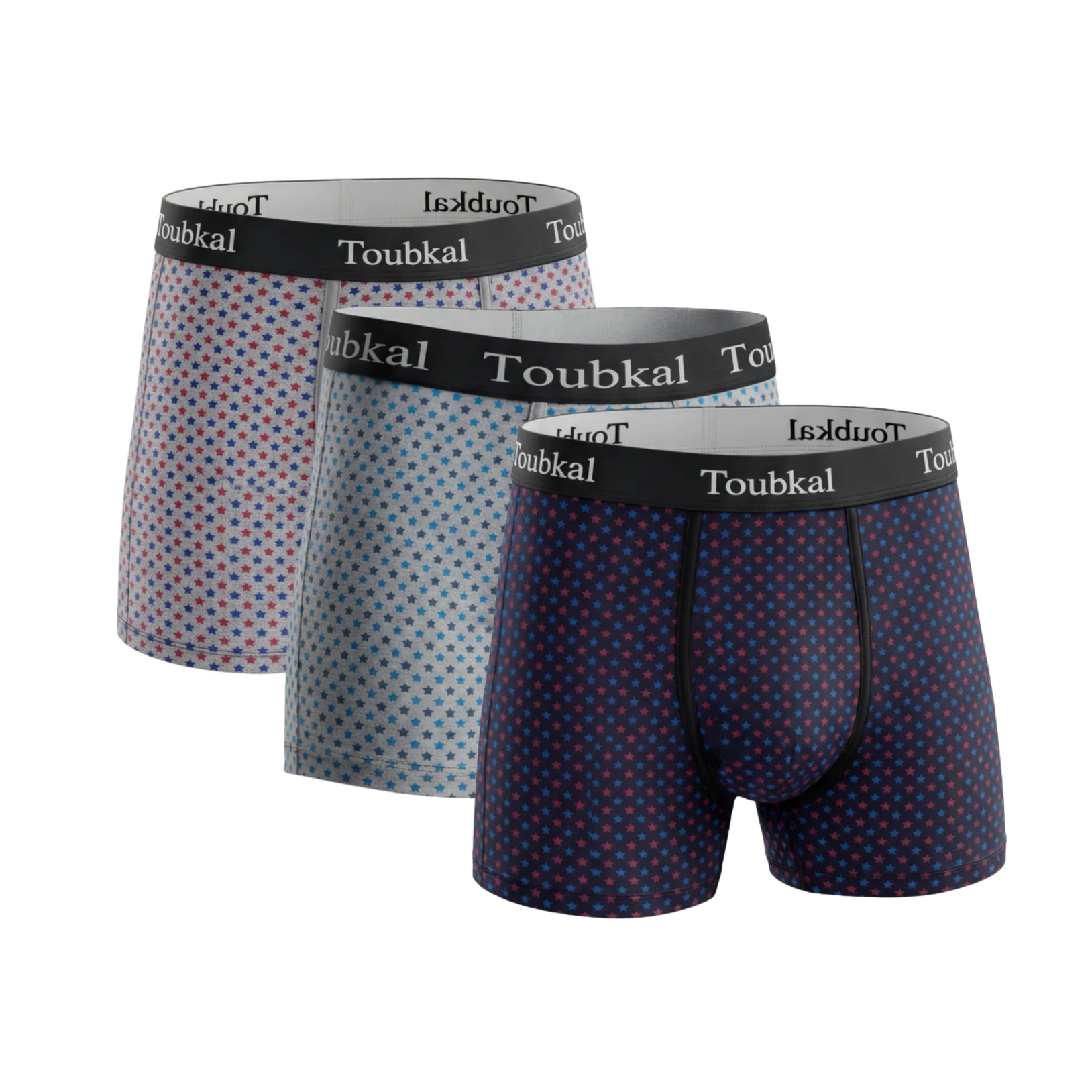 Pack de 3 Boxer Toubkal « Édition Étoiles » Coton Lycra - 2099