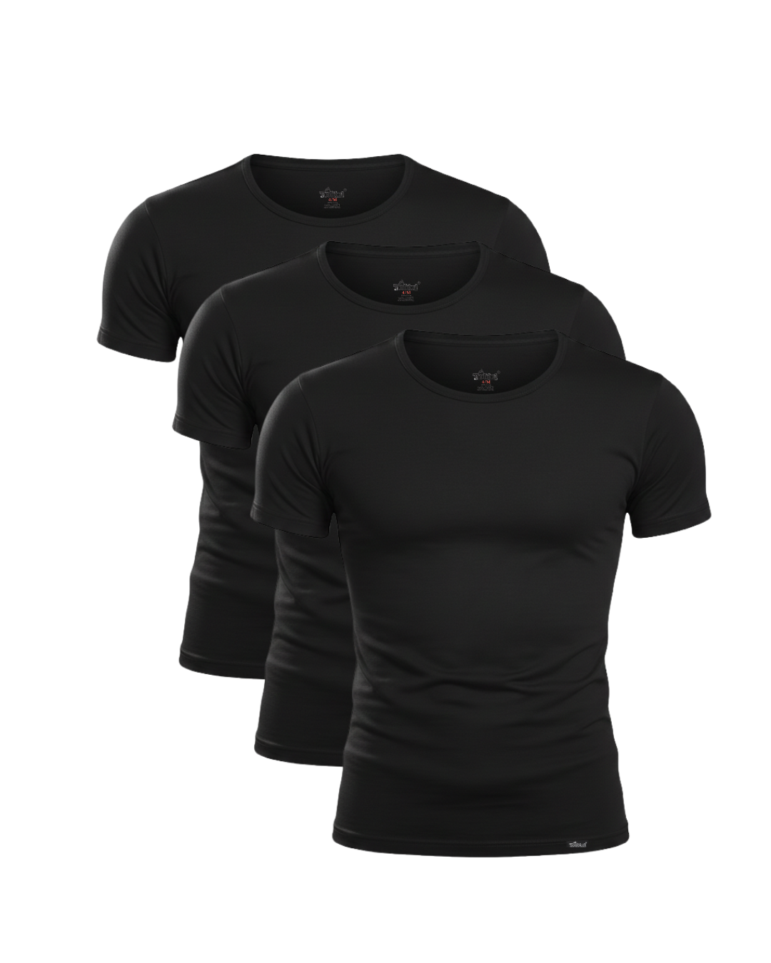 Pack de 3 T-shirt Col Rond renaissance Coton Elasthane - 2004