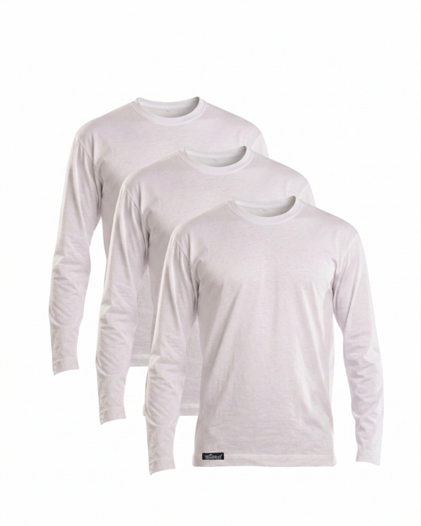 Pack 3 T-shirt Col rond manches longue renaissance 100% Coton - 2024