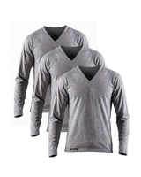 Pack de 3 T-shirt Col V manches longues renaissance 100% coton - 2025