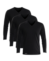 Pack de 3 T-shirt Col V manches longues renaissance 100% coton - 2025