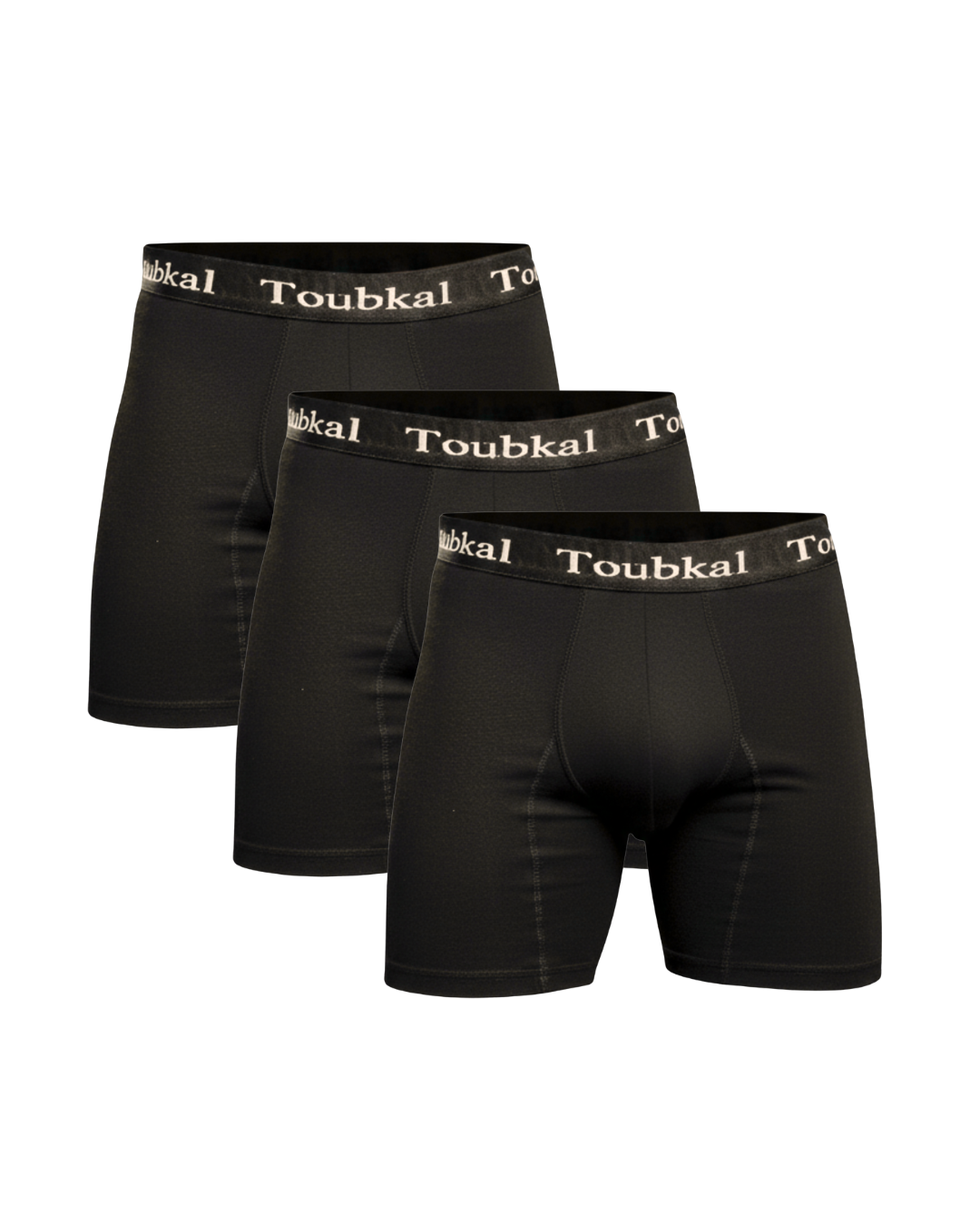 Pack de 3 Boxers Long Toubkal 95% Coton 5%Elastane | Confort & Maintien - 2098