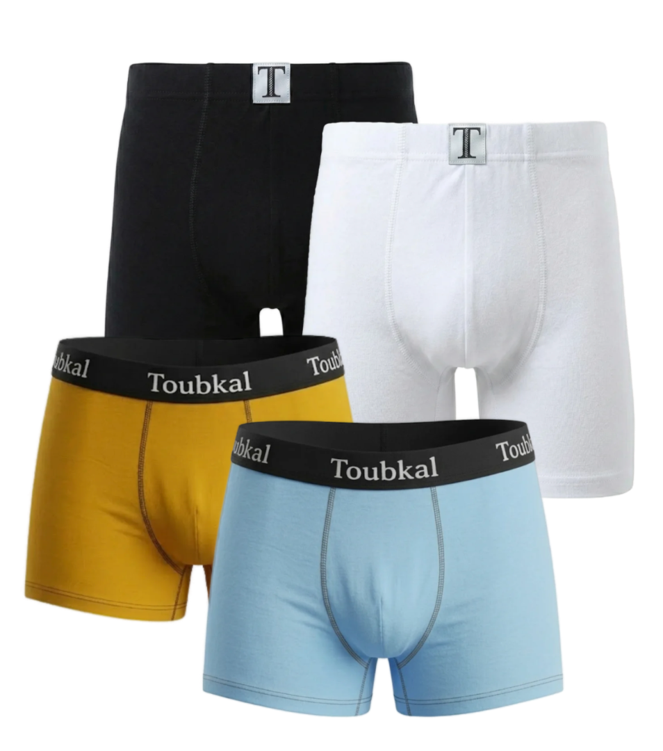 Pack Père & Fils 4 boxers : 2 homme + 2 junior