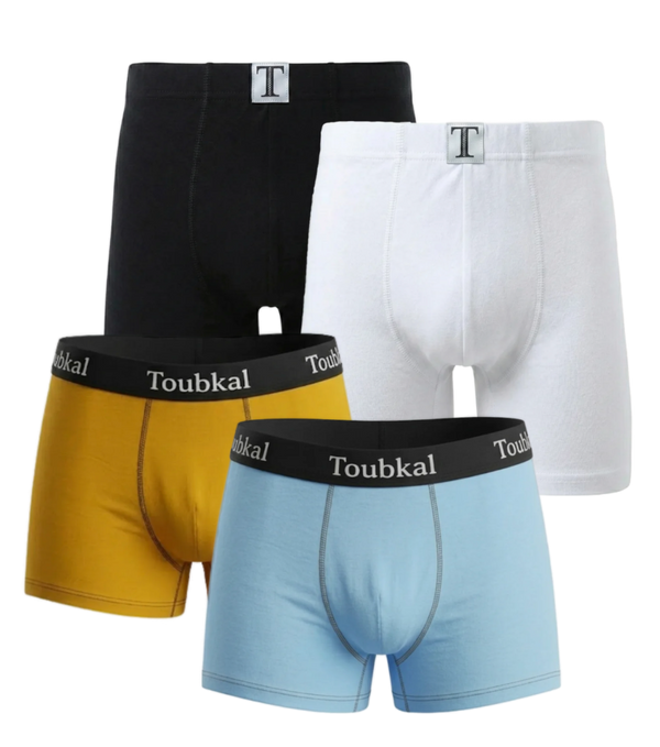 Pack Père & Fils 4 boxers : 2 homme + 2 junior