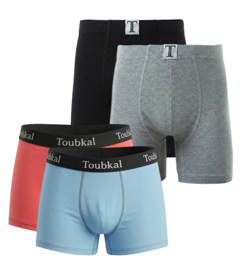 Pack Père & Fils 4 boxers : 2 homme + 2 junior