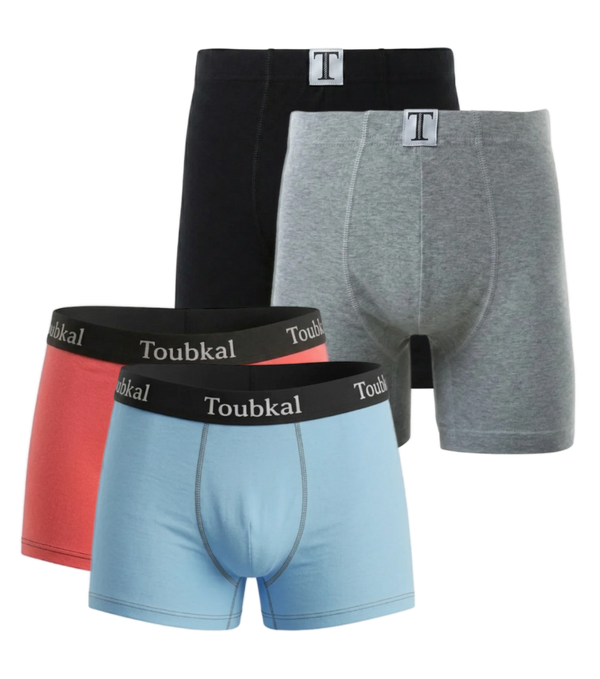 Pack Père & Fils 4 boxers : 2 homme + 2 junior